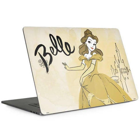 Disney Princess Belle Art MacBook Skins